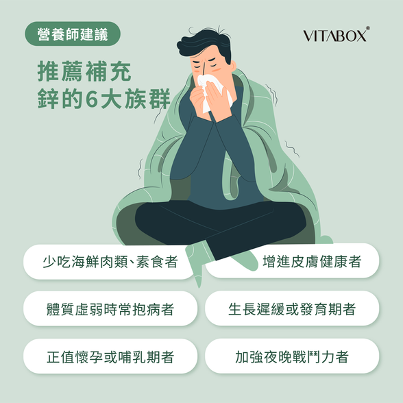 推薦補鋅的6大族群